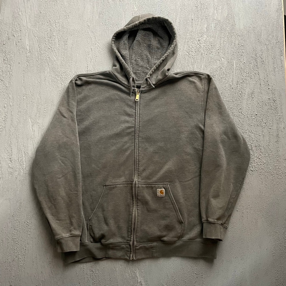 Carharttβ Full Zip Hoodie Mens 2XL Gray